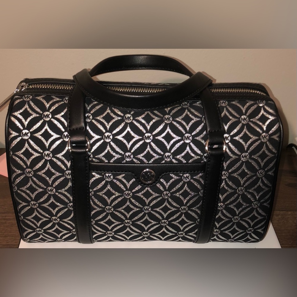 Michael Kors Black and Silver Women's Bag